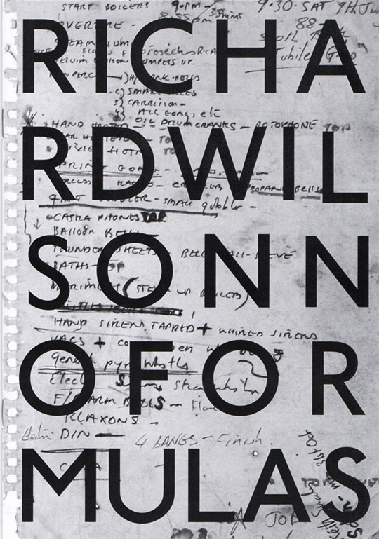 Richard Wilson No Formulas